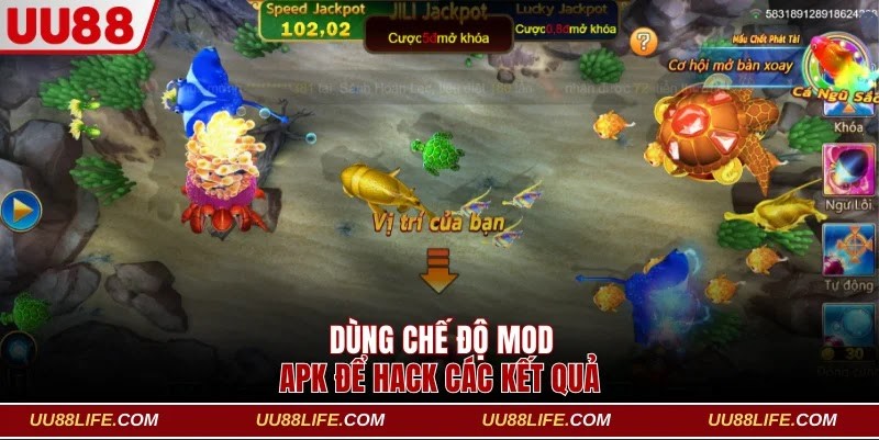 Dùng chế độ Mod APK để hack các kết quả